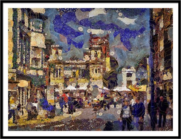 MARKET SQUARE MONDAY FRAMED