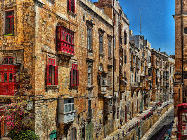 Street scene Valletta Malta for blog