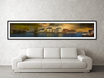 between two bridges panoramic work small