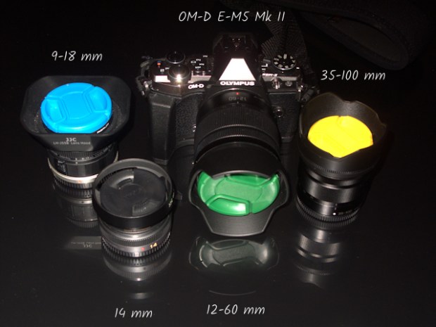 TRAVEL LENSES and E-M5 Mk2 captioned
